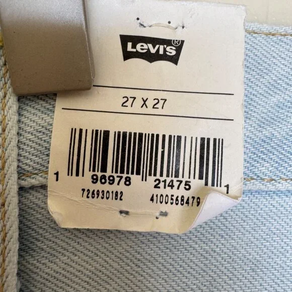 Levis Ribcage Straight Ankle Jeans 27 X 27 Light Wash Distressed Womens - Picture 6 of 12